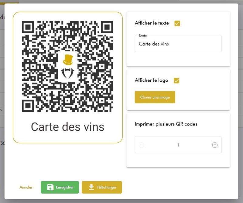 tablette ou QR Code