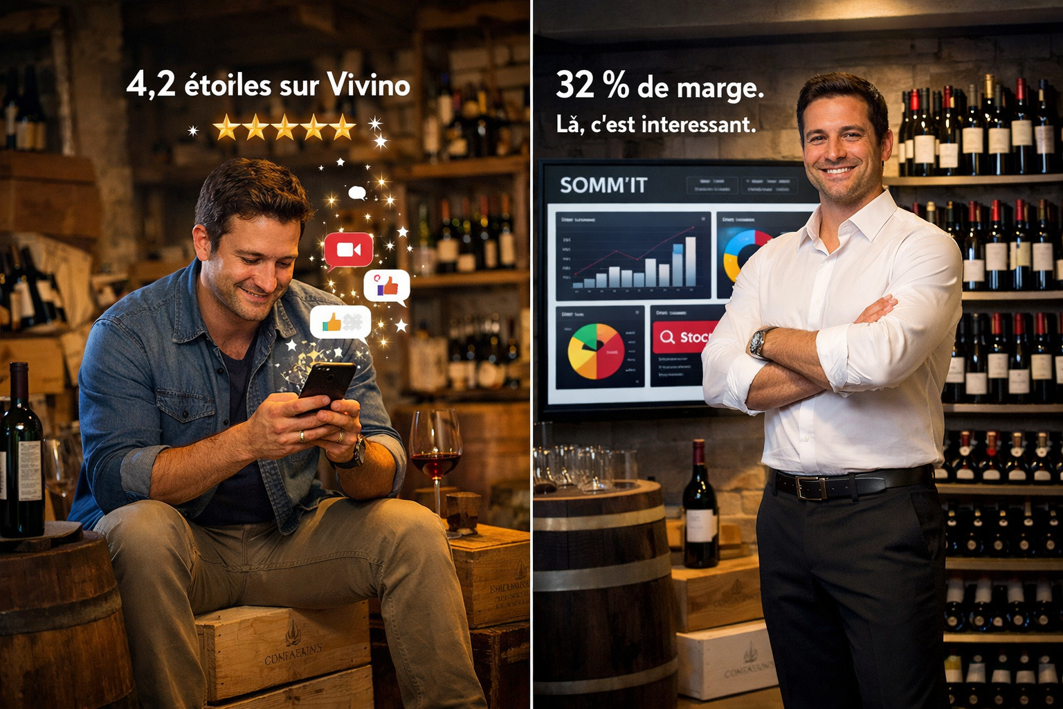 Vivino vs SOMM’IT : découvrir un vin… ou piloter votre business ?
