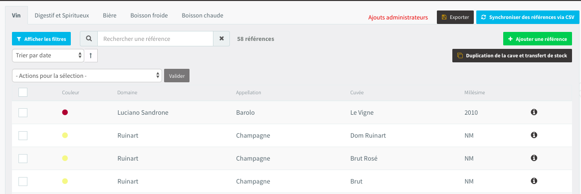 COMMENT AJOUTER UN CONTENANT À UNE BOISSON EXISTANTE ?
