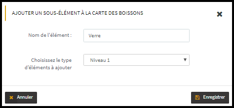 des boissons manuelle