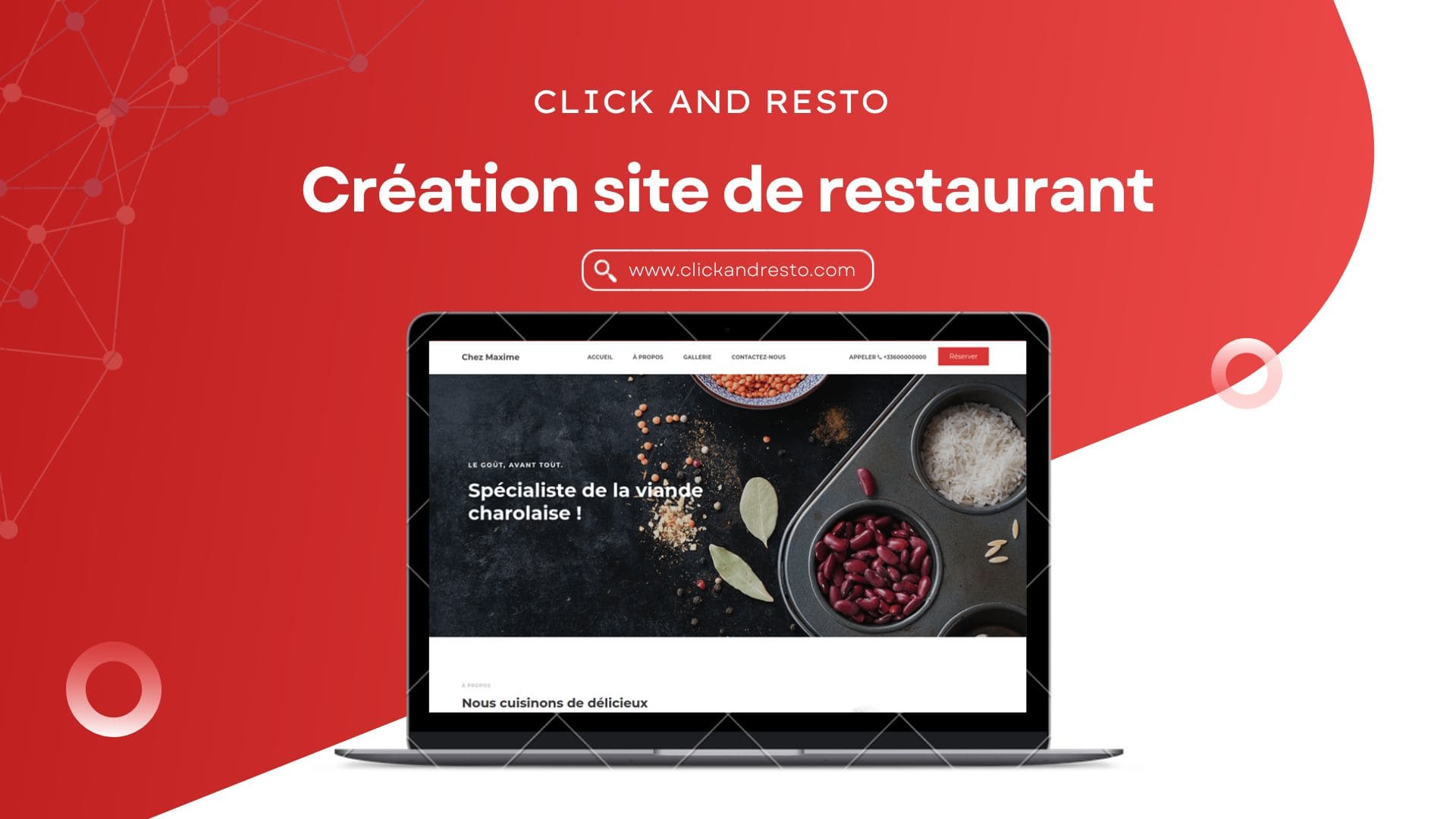 Création de site internet pour restaurant en 5 minutes