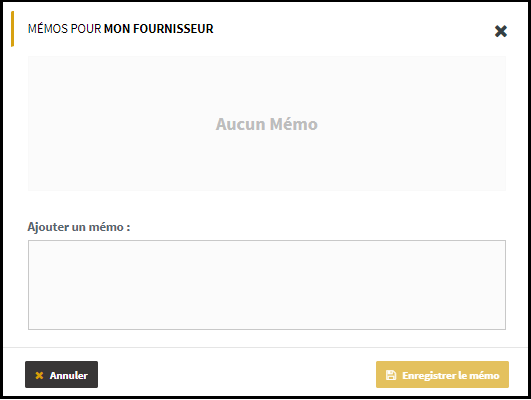 Mémo pour les fournisseurs – ERP SOMM’IT
